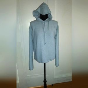 Theory 100% Cashmere hoodie with visor L